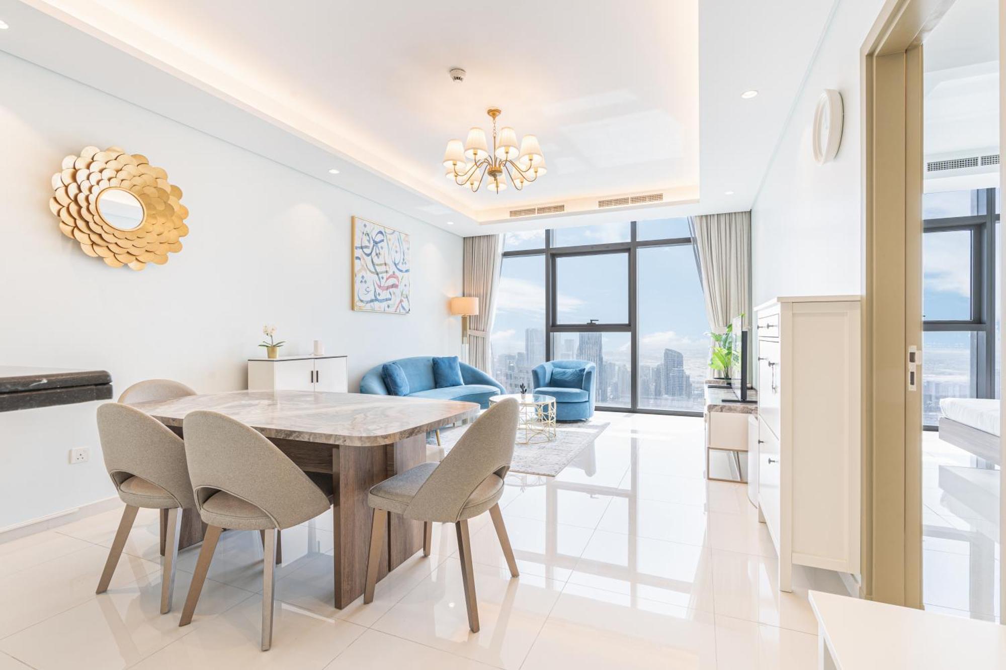 Stunning 62nd Floor With Burj View Apartment *